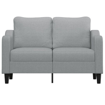 2-personers sofa 120 cm stof lysegrå