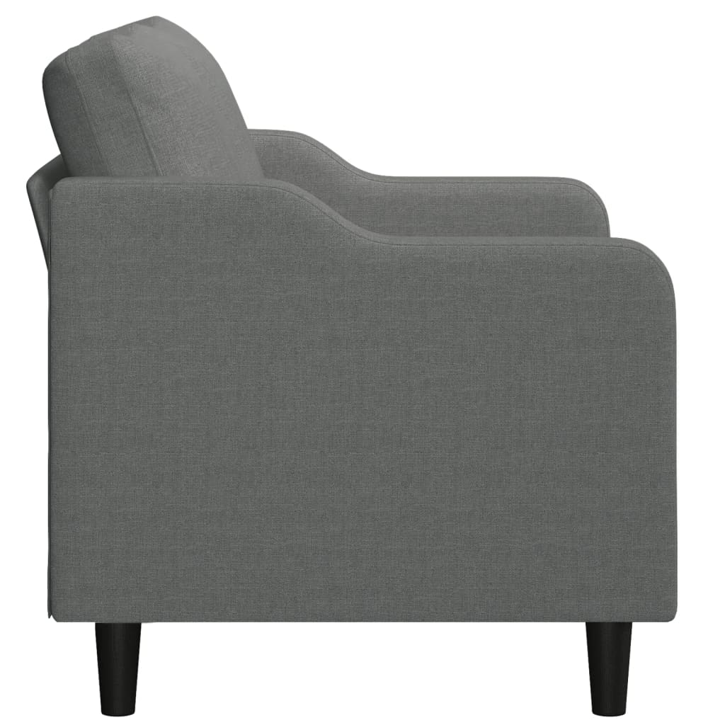 2-personers sofa 120 cm stof mørkegrå