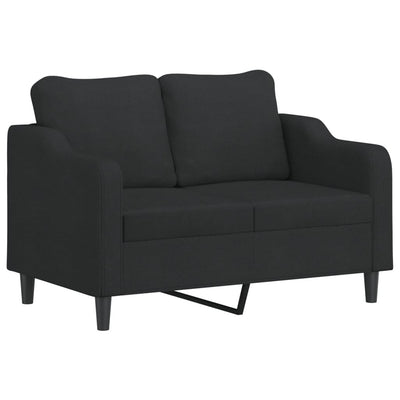 2-personers sofa 120 cm stof sort