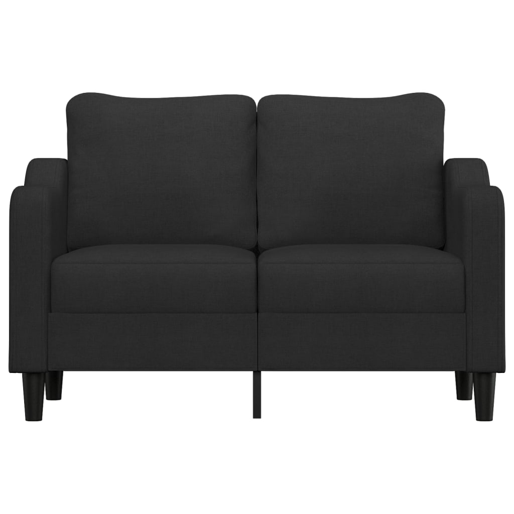 2-personers sofa 120 cm stof sort