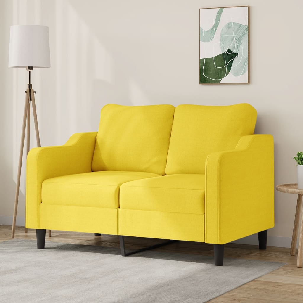 2-personers sofa 120 cm stof lysegul