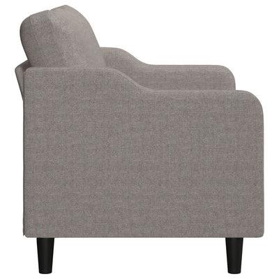 2-personers sofa 140 cm stof gråbrun