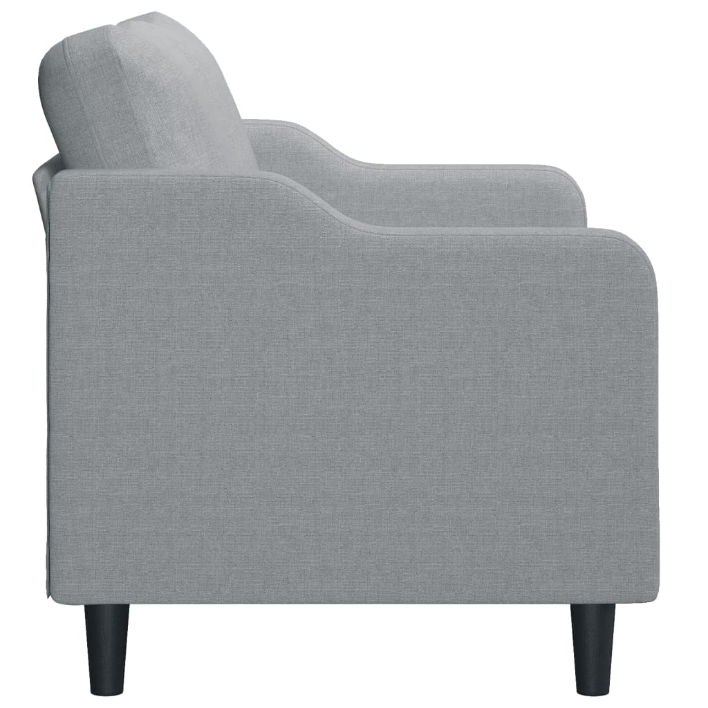 2-personers sofa 140 cm stof lysegrå