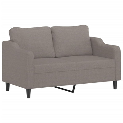 2-personers sofa 140 cm stof gråbrun