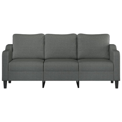 3-personers sofa 180 cm stof mørkegrå