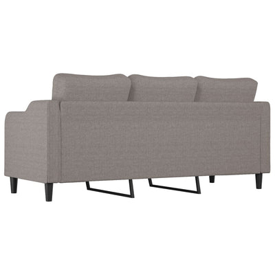 3-personers sofa 180 cm stof gråbrun