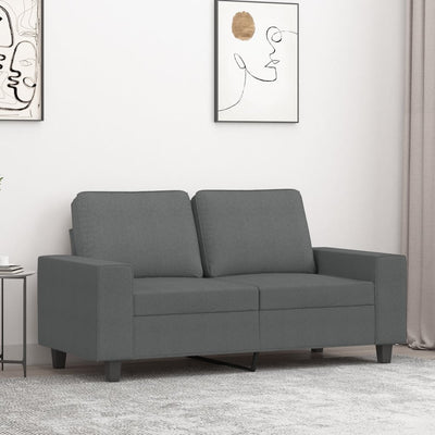 2-personers sofa 120 cm stof mørkegrå