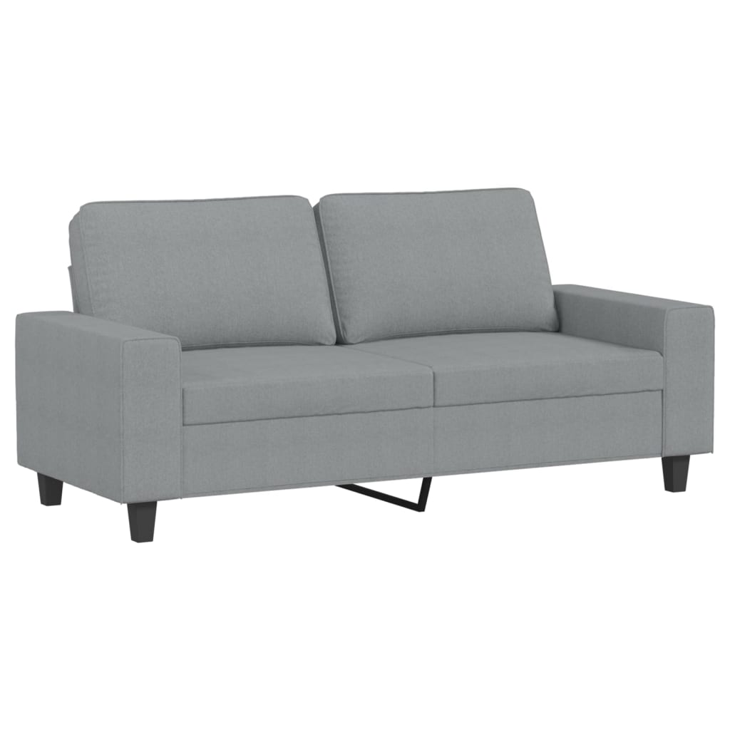 2-personers sofa 140 cm stof lysegrå