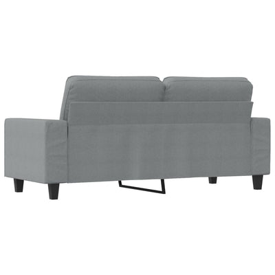 2-personers sofa 140 cm stof lysegrå