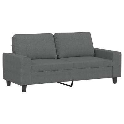 2-personers sofa 140 cm stof mørkegrå