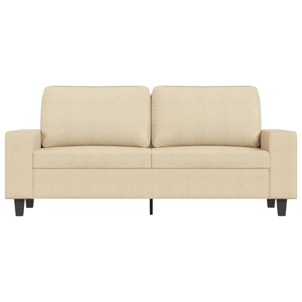 2-personers sofa 140 cm stof cremefarvet