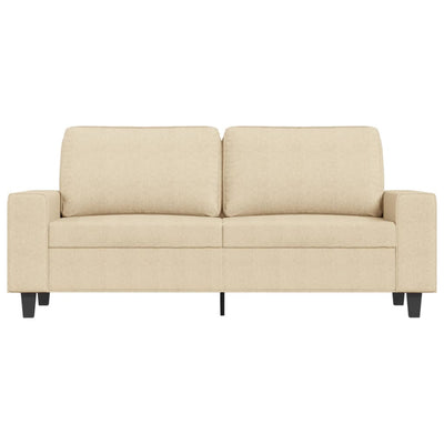 2-personers sofa 140 cm stof cremefarvet