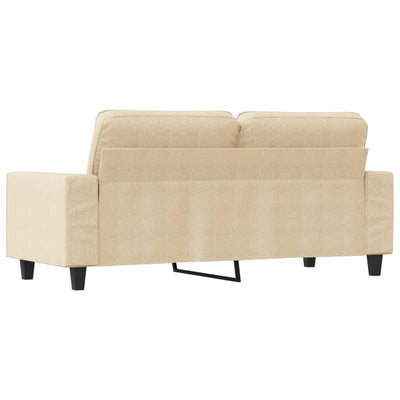 2-personers sofa 140 cm stof cremefarvet