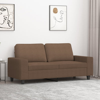 2-personers sofa 140 cm stof brun