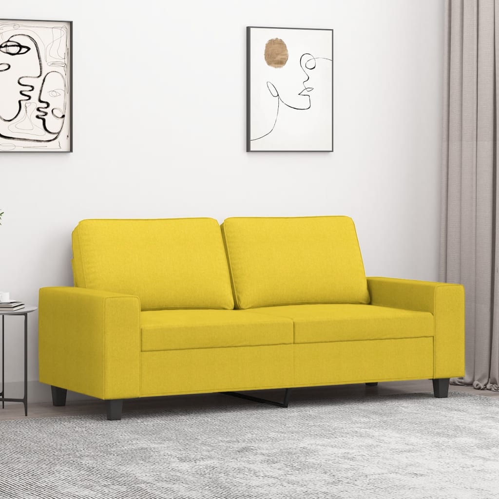 2-personers sofa 140 cm stof lysegul