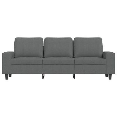 3-personers sofa 180 cm stof mørkegrå