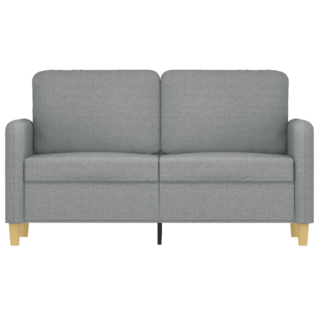 2-personers sofa 120 cm stof lysegrå