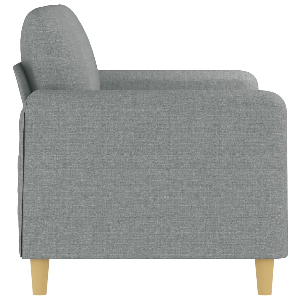 2-personers sofa 120 cm stof lysegrå