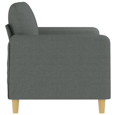 2-personers sofa 120 cm stof mørkegrå