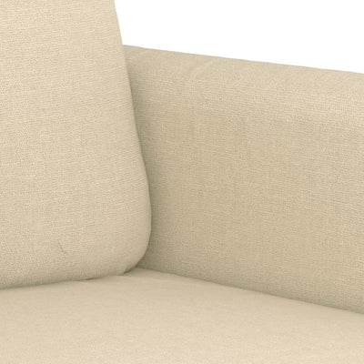 2-personers sofa 120 cm stof cremefarvet