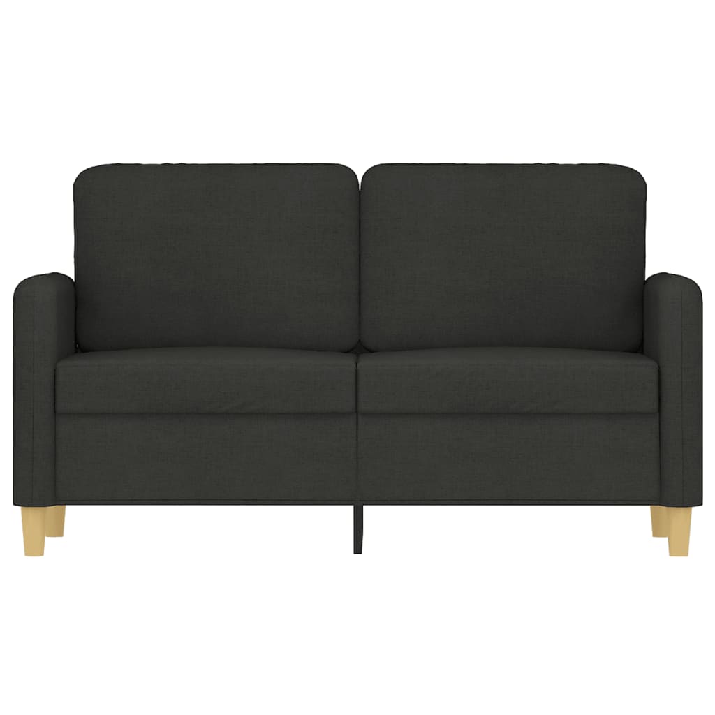 2-personers sofa 120 cm stof sort