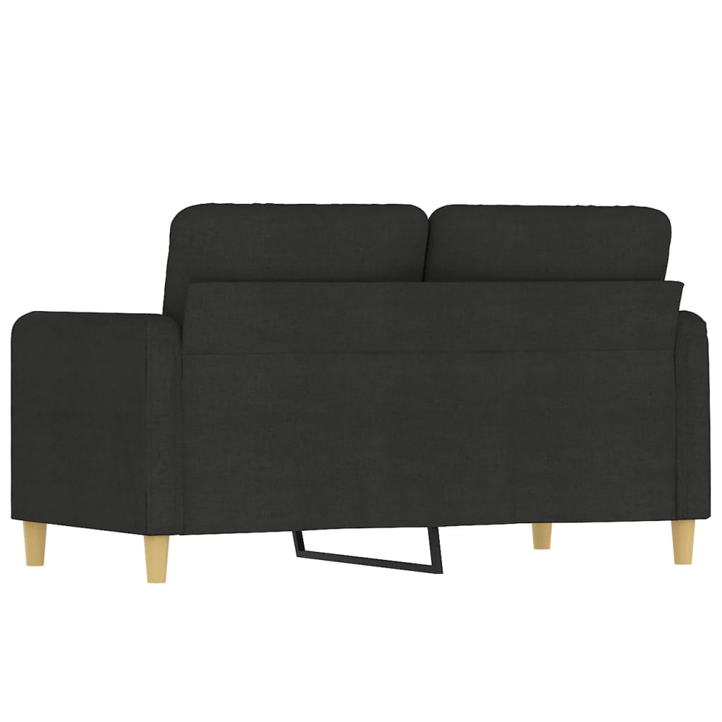 2-personers sofa 120 cm stof sort