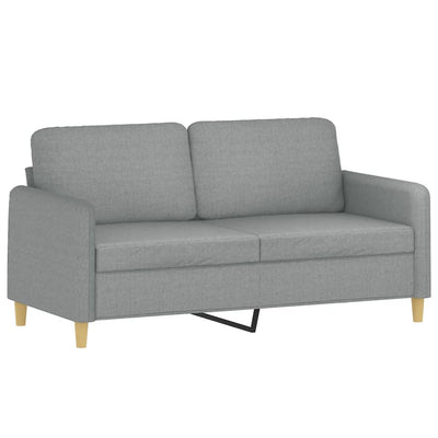 2-personers sofa 140 cm stof lysegrå