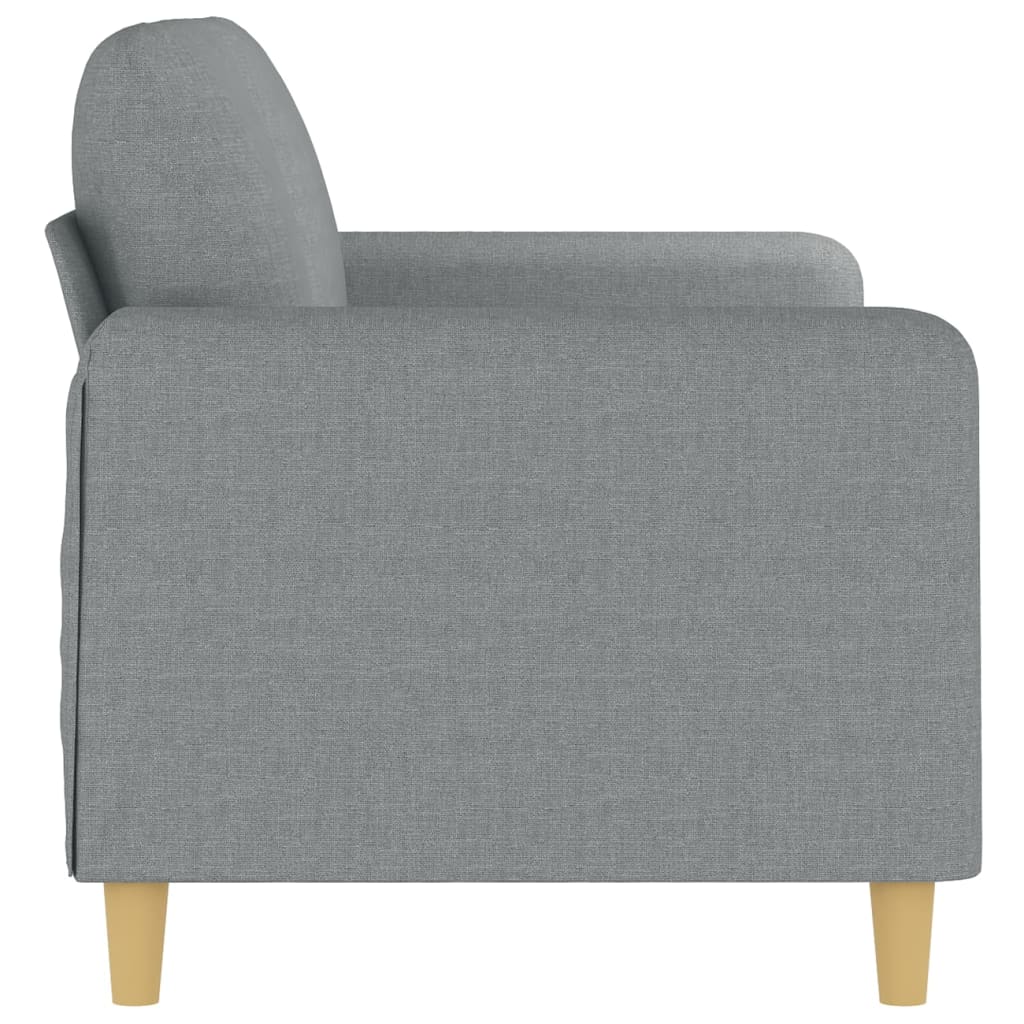 2-personers sofa 140 cm stof lysegrå