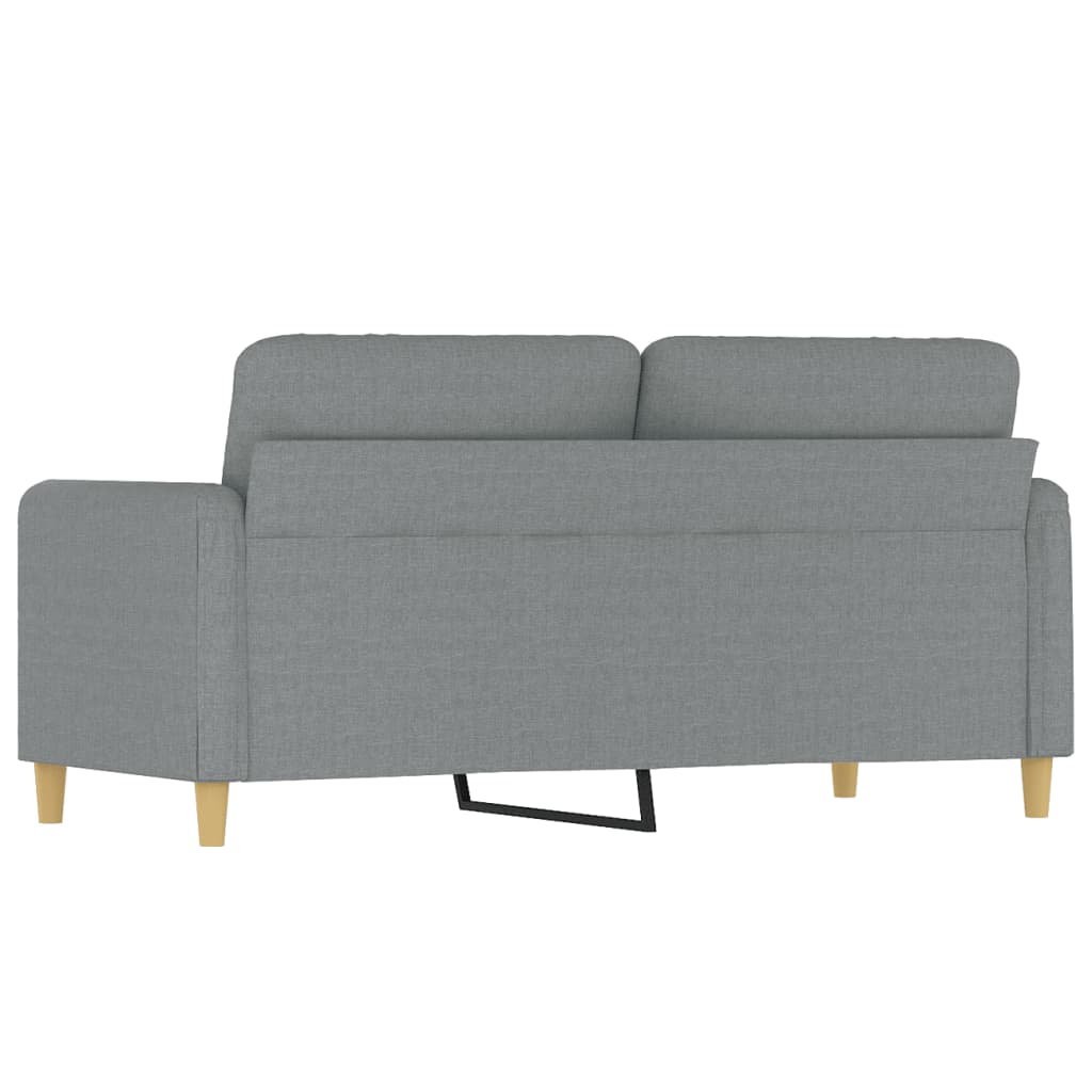 2-personers sofa 140 cm stof lysegrå