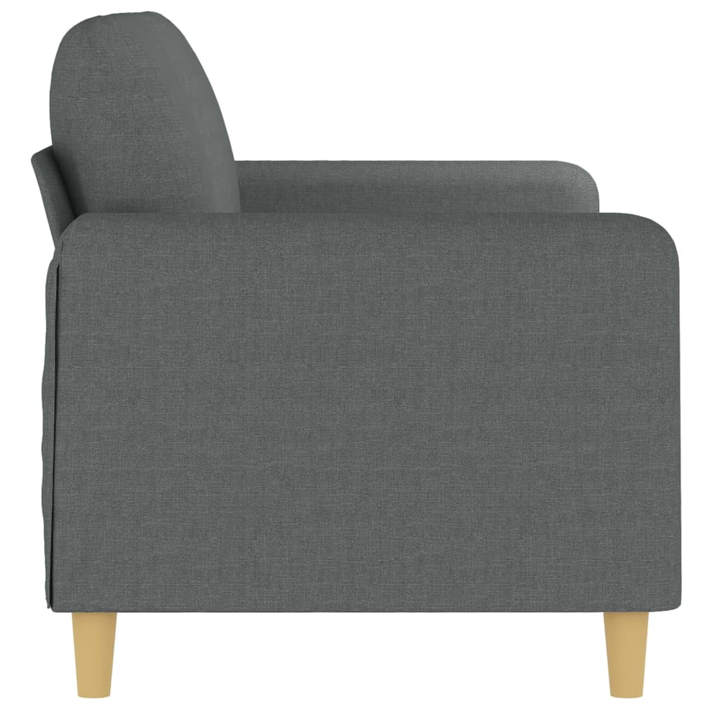 2-personers sofa 140 cm stof mørkegrå