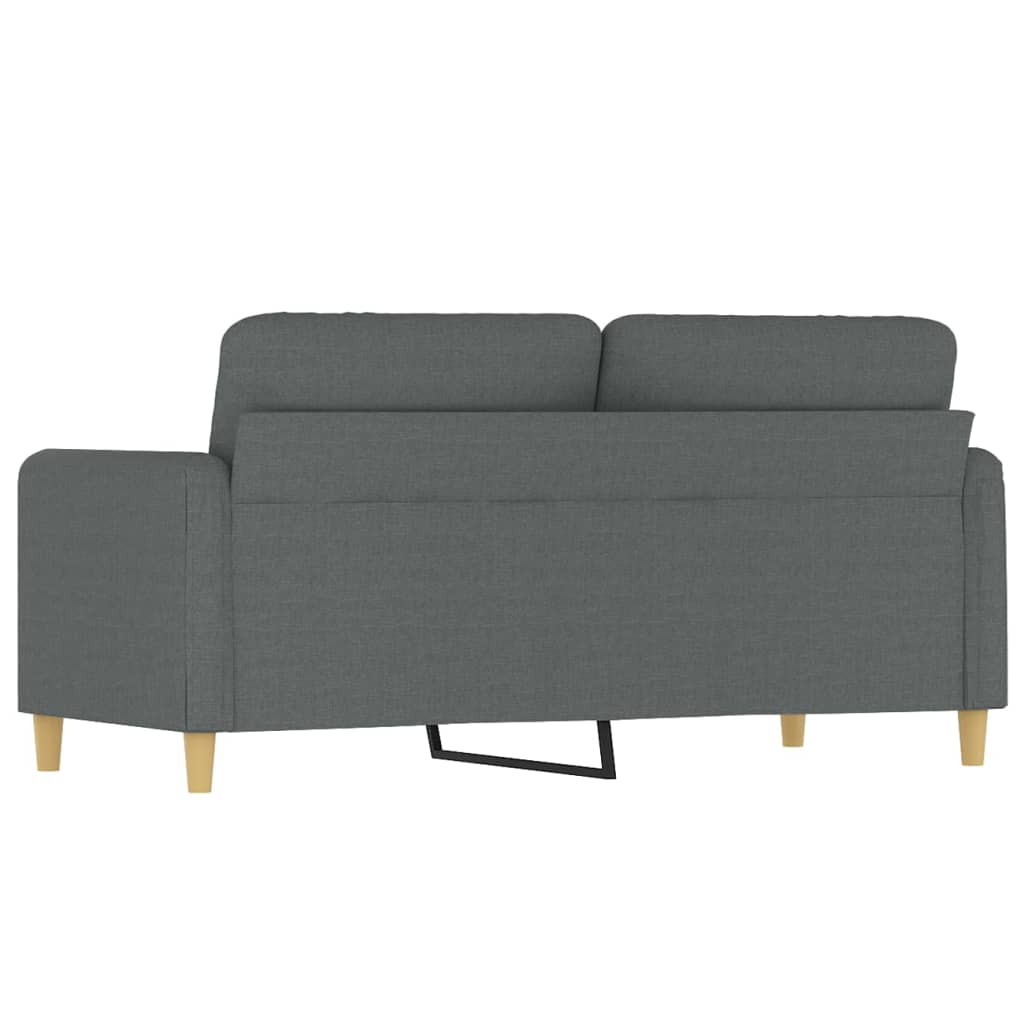 2-personers sofa 140 cm stof mørkegrå