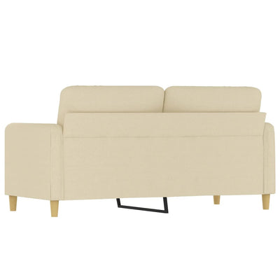 2-personers sofa 140 cm stof cremefarvet