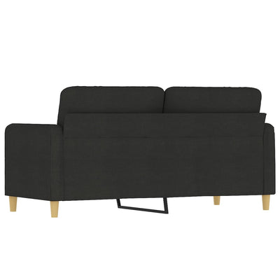 2-personers sofa 140 cm stof sort