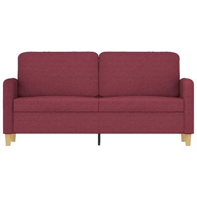 2-personers sofa 140 cm stof vinrød