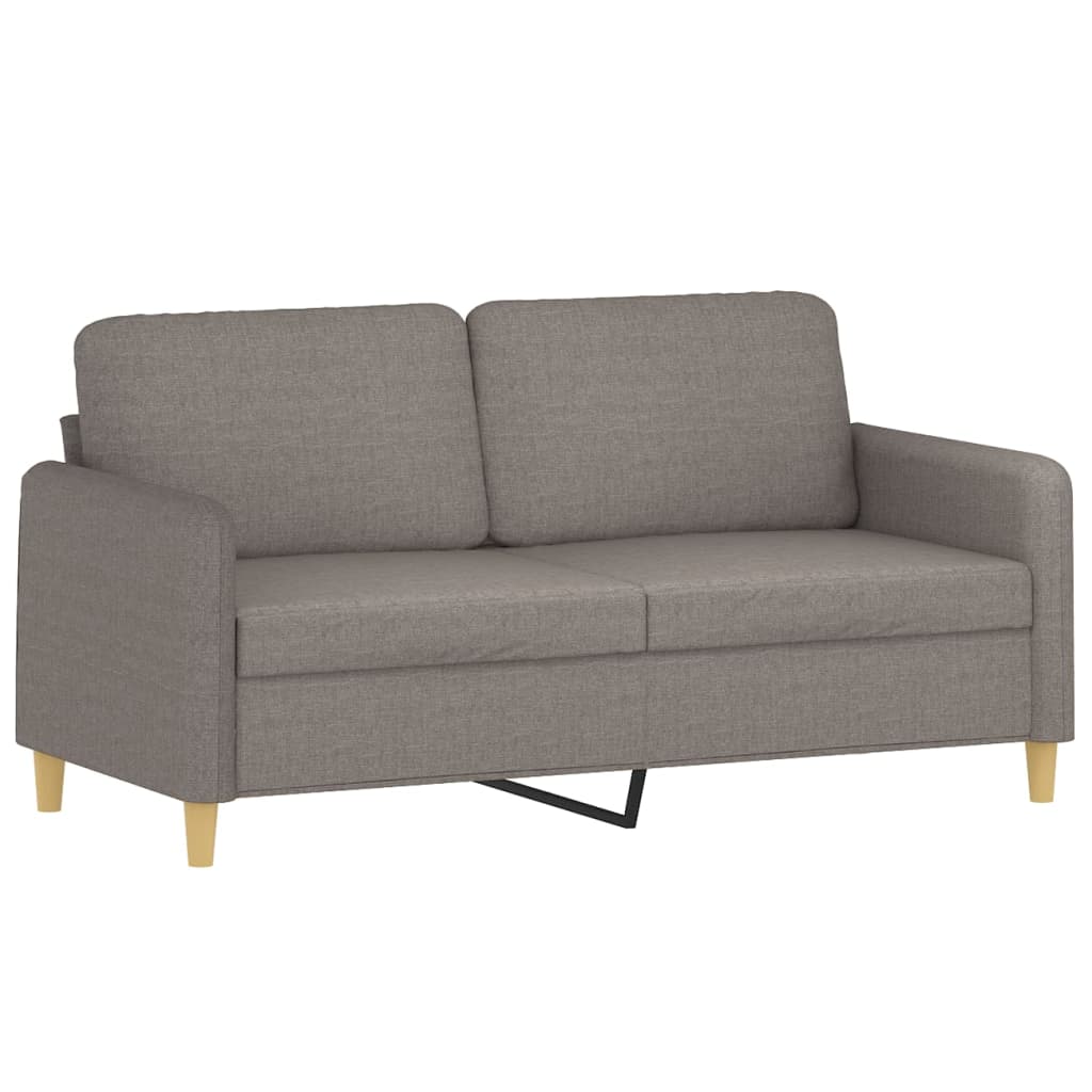 2-personers sofa 140 cm stof gråbrun