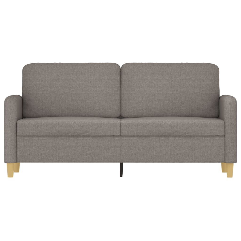 2-personers sofa 140 cm stof gråbrun