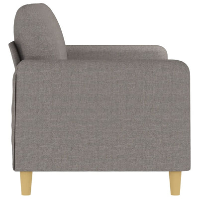 2-personers sofa 140 cm stof gråbrun