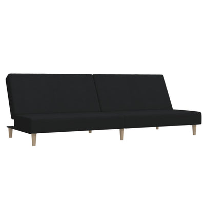 2-personers sovesofa stof sort