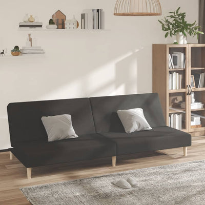 2-personers sovesofa stof sort