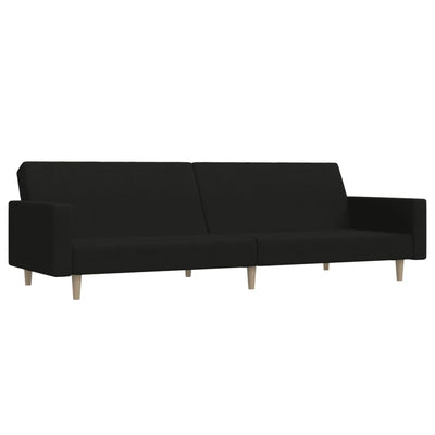 2-personers sovesofa stof sort