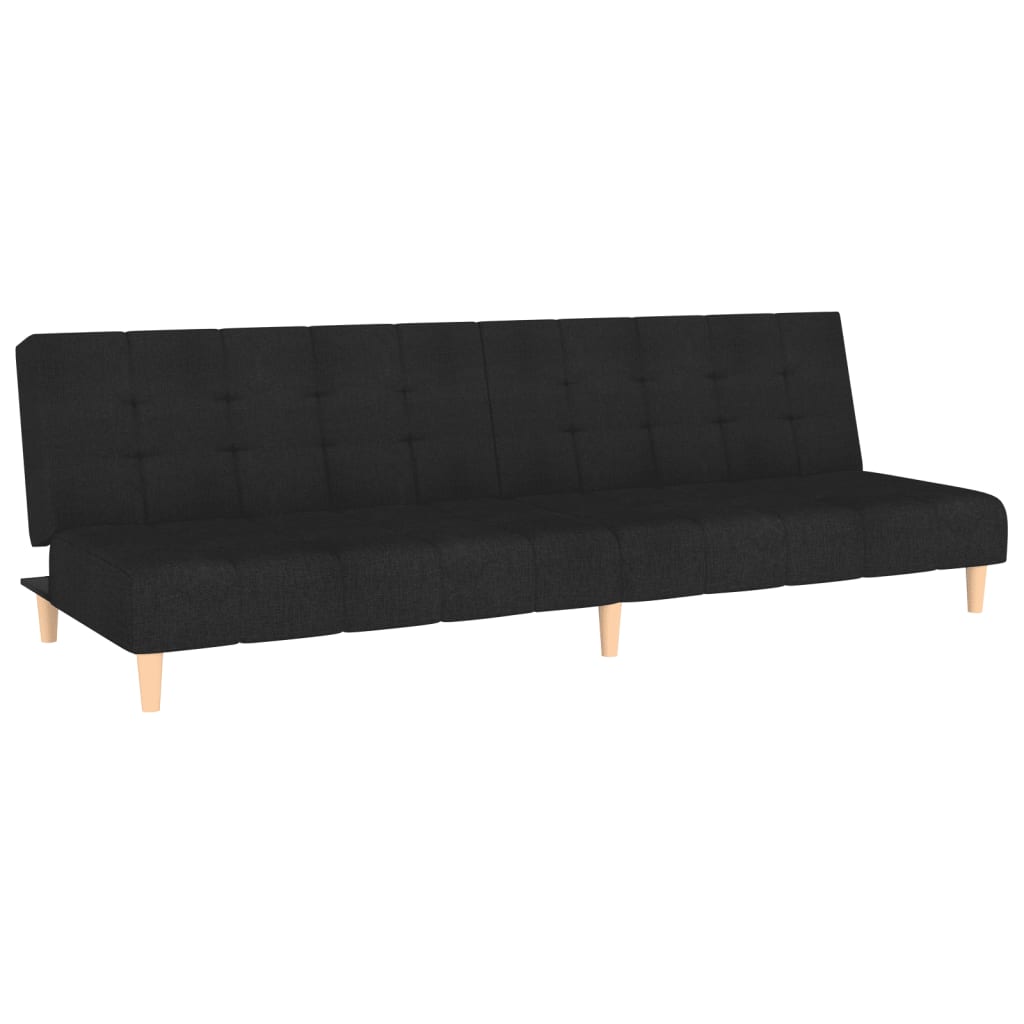 2-personers sovesofa stof sort