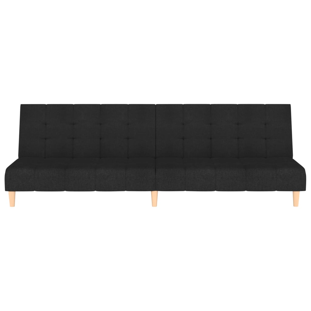 2-personers sovesofa stof sort