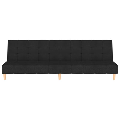 2-personers sovesofa stof sort