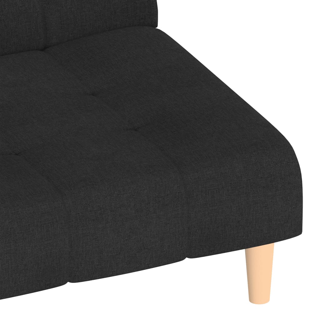 2-personers sovesofa stof sort