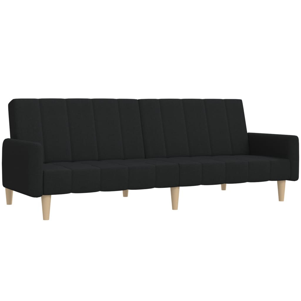 2-personers sovesofa stof sort