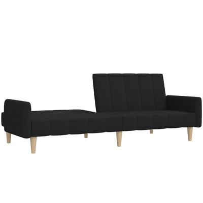 2-personers sovesofa stof sort