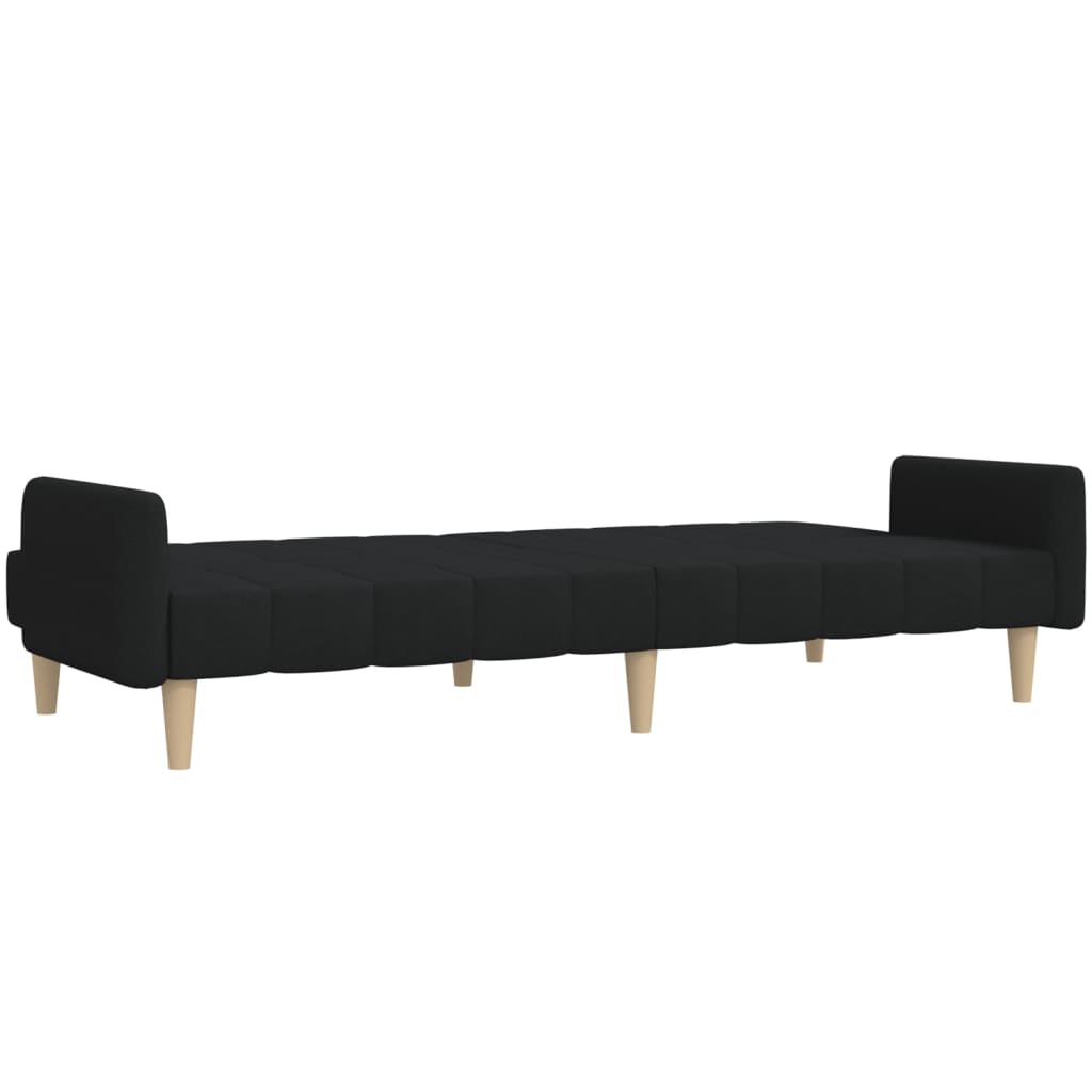 2-personers sovesofa stof sort