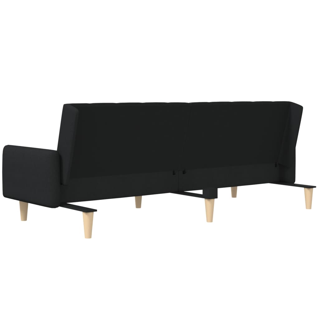 2-personers sovesofa stof sort