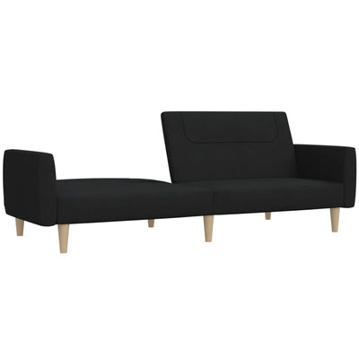 2-personers sovesofa stof sort