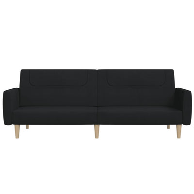 2-personers sovesofa stof sort